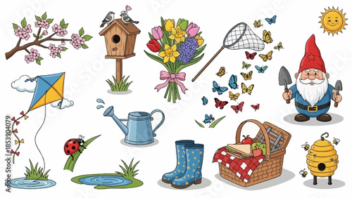 Vibrant garden and outdoor fun for kids and families in spring