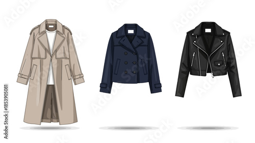 Stylish jackets and coats for fashion and business