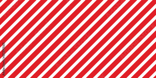 Red stripes on white background. Striped diagonal pattern Vector illustration of Seamless background Christmas or winter theme Background  lines modern