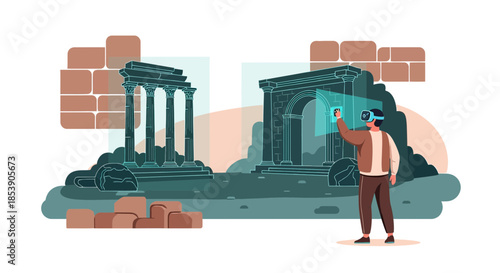 Virtual reconstruction ancient ruins using augmented reality to experience history