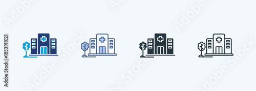 Hospital Clinic Multiple Style Icon Collection