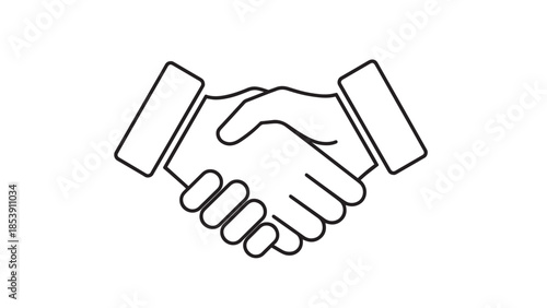 Professional handshake symbolizing agreement, collaboration, and successful business partnership.