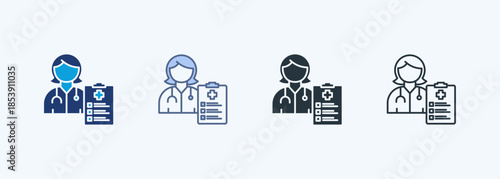 Physician  Multiple Style Icon Collection
