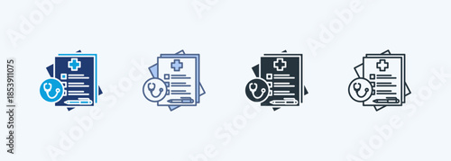 Doctor Diagnosis Multiple Style Icon Collection