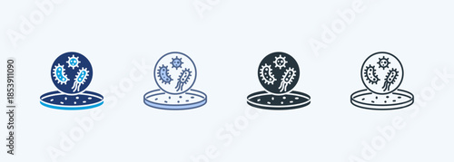 Microbiology Multiple Style Icon Collection