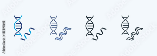 Dna Strand Multiple Style Icon Collection