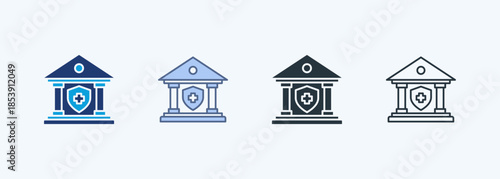 Institution Multiple Style Icon Collection