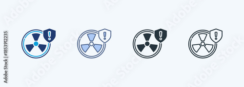 Biohazard Sign Multiple Style Icon Collection