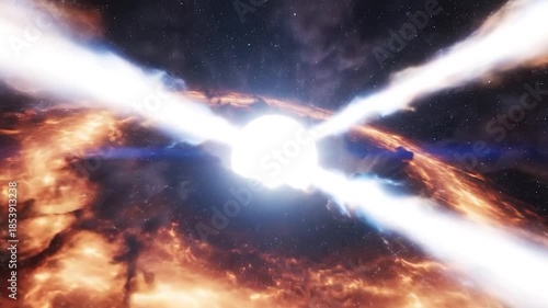 Wallpaper Mural Stunning Cosmic Phenomenon - A Journey Through a Galactic Nebula. Torontodigital.ca