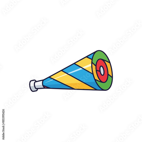 Colorful party horn