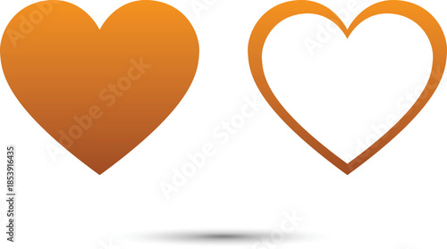 Heart shape design for love symbols, Set simple drawings heart symbols, valentines day related designs and frames, Red heart formed by Available in vector EPS format. editable vector file format.