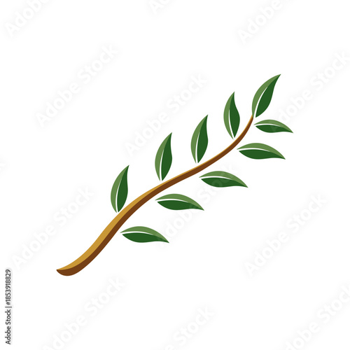 elegant branches with leaves, vector, design, Branch, Vectors, Illustrations
