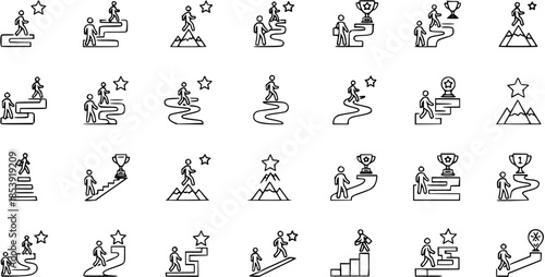 Climbing The Ladder of Success: Icons of Achievement, Growth, and Reaching Goals