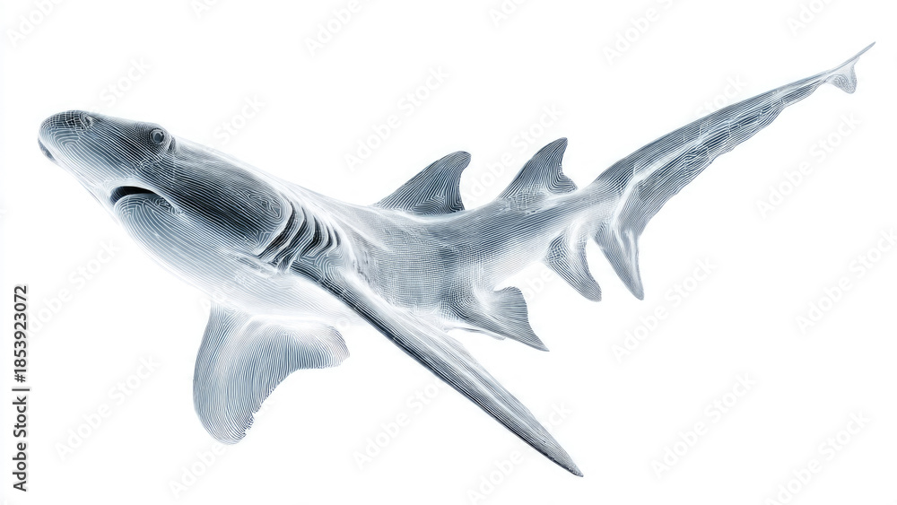 Fototapeta premium Abstract Shark Illustration
