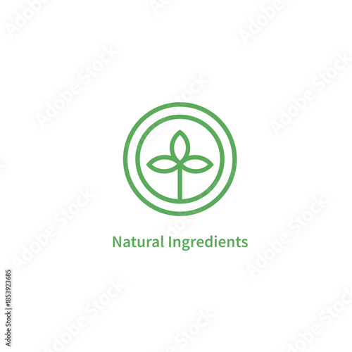 Natural pH Vector Illustration Outline Style Icon