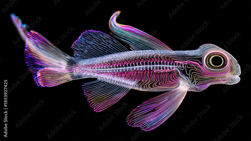 Fototapeta premium Colorful X-Ray Fish