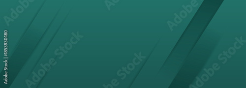 Dark green gradient abstract background with modern and futuristic luxury texture. Background concept with horizontal geometric design for banners and marketing.