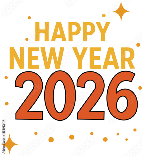 Happy New Year Sale Celebration Vector Illustration