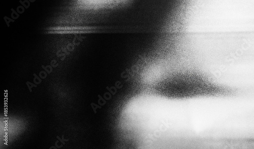 Abstract gradient blurred colorful with grain noise background. monochrome black white gray noisy texture dark glowing noise texture, retro banner poster cover design