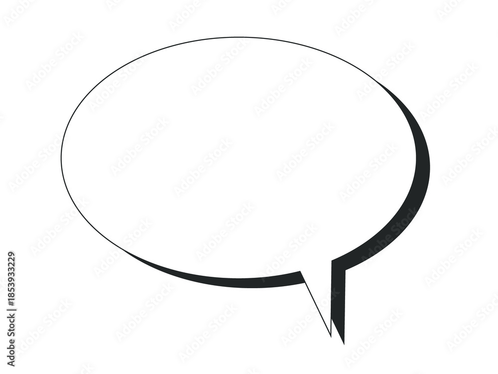 Naklejka premium Clean Transparent Speech Bubble PNG Design for Chat, Communication, Dialogue, and Comic Themed Creative Projects