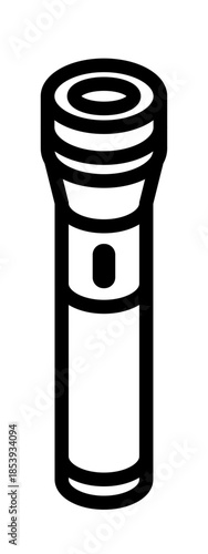 Flashlight and lantern icon vector illustration