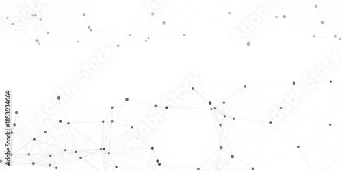A beautiful Chaotic abstract line seamless pattern .Technology black illustration . Connected lines with dots .graphic background dots with connections for your design, illustration