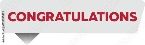 the word Congratulations in bold text, ideal for conveying messages of accomplishment.