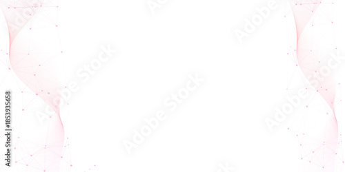 PINK WHITE wave curve lines banner background .Digital frequency track equalizer. Stylized line art background. modern soft luxury texture with smooth and clean vector subtle background illustration