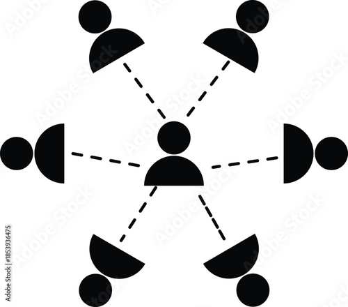 Organizational structure sign. Simple organizational structure. organizational hierarchical scheme. Community organization icon. Organization Chart design