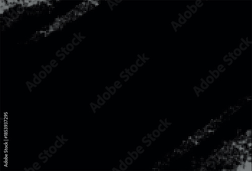 Dark Diagonal Halftone Texture Background. Abstract Distressed techno Pattern with Copy Space.