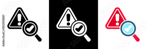 Audit Icon Set Glyph vector Illustration