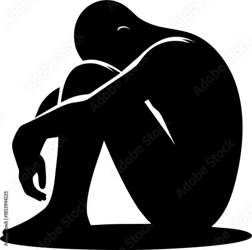 Crisis Moment – Silhouette of Depression