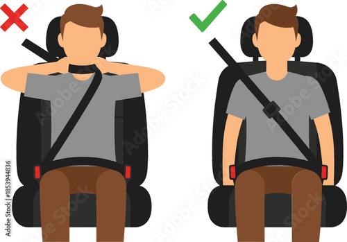  Flat Vector Illustration of a Man Sitting in a Chair Using a Digital Blood Pressure Monitor for Healthcare and Medical Concepts