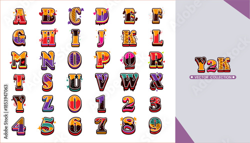 Set of y2k alphabets collection