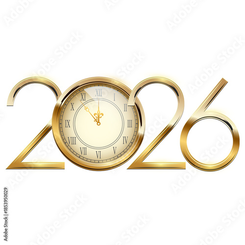 2026 new year clock
