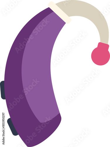 Modern behind the ear hearing aid is helping improve hearing loss