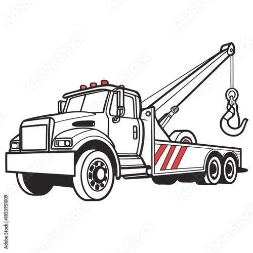 Tow truck ready for action