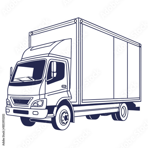 Illustrated delivery truck