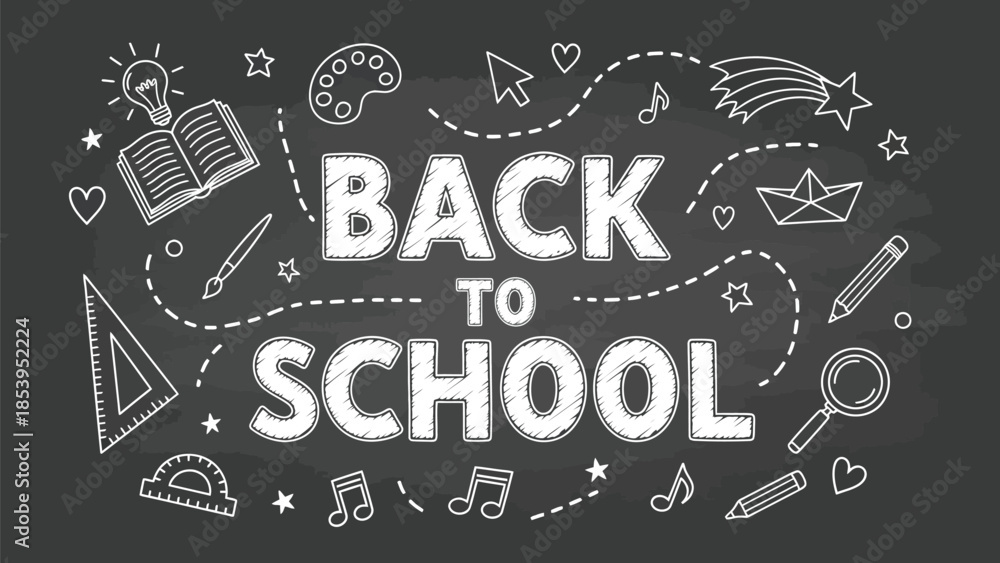 Fototapeta premium Back to School Sale Banner with Books and Backpack