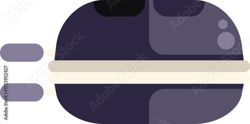 Futuristic spaceship is flying through the vast expanse of outer space, embarking on a journey of exploration and discovery