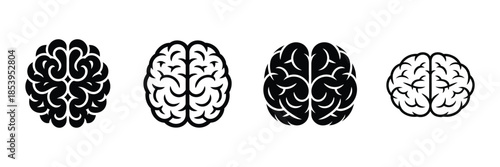 Human Brain Icon Set