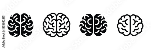 Human Brain Icon Set