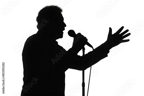 silhouette of a young woman