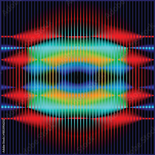 Wave Bloom – Abstract Light Ripple Silhouette Web