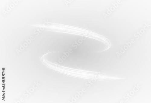 Electric fire swirl glisters with radiant dust rotation. The elegant shine forms a magical isolated overlay.