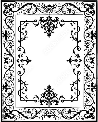 black and white frame