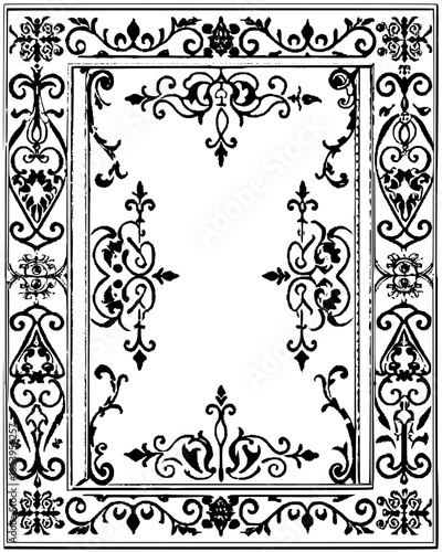 black and white frame