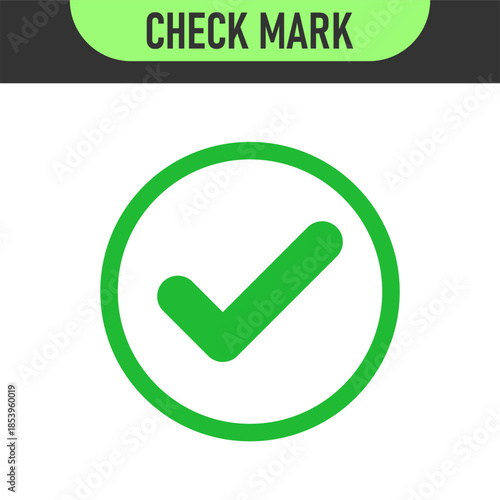 check mark icon button set. check box icon with right and wrong buttons and yes or no checkmark icons in green tick box and red cross. vector illustration	