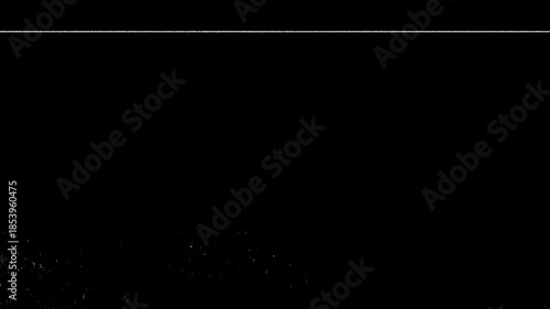 Old Film vintage High resolution image of retro dust particles isolated on black 4K