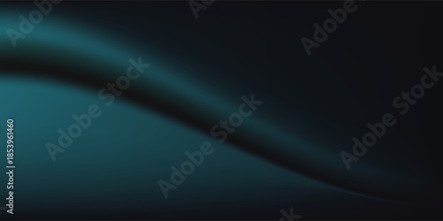 A captivating abstract background featuring a gradient of teal and black, creating a smooth, blurred texture. Ideal for modern designs, adding depth and visual interest.